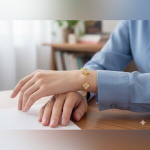 Gold floral Bracelet